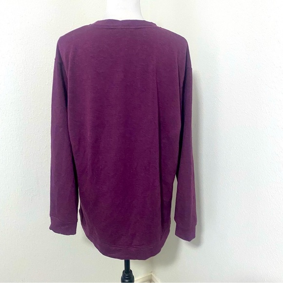 Orvis Women Size Medium Cozy Pullover Soft Crewneck Sweatshirt Beautiful Purple - Picture 5 of 10